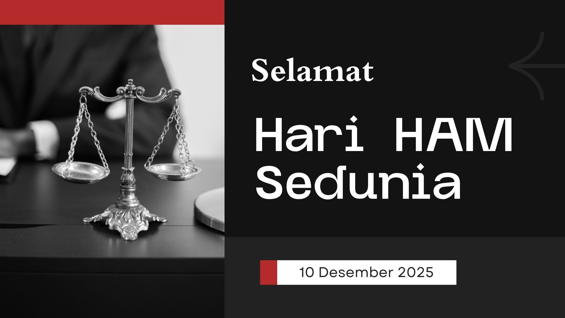 Ucapan Hari HAM Sedunia 2025.