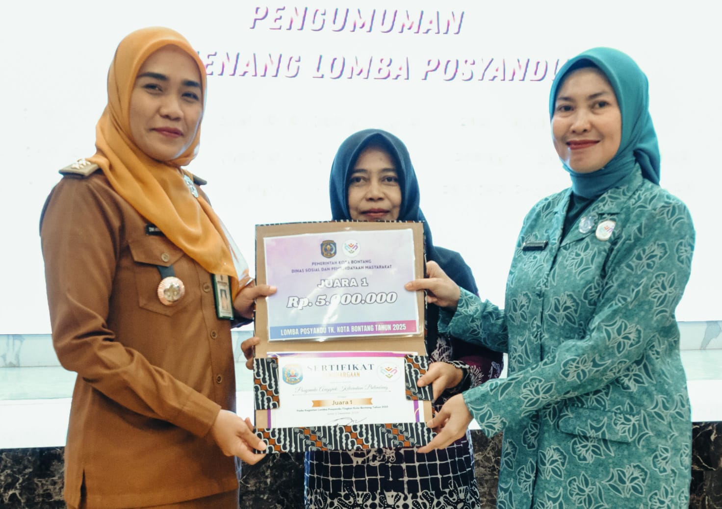 Posyandu Anggrek Kelurahan Belimbing berhak maju ke perlombaan tingkat provinsi setelah dinobatkan menjadi juara di tingkat kota Bontang.