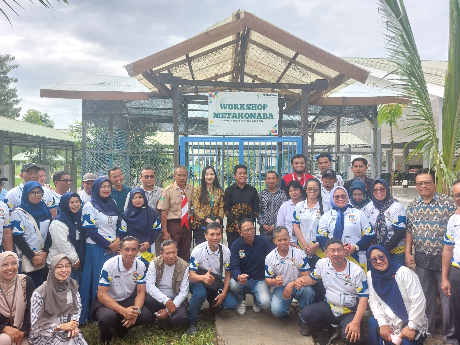 PERTANIAN: Peresmian workshop Metakonaba SMP 21 sekaligus pelatihan untuk masyarakat sekitar dan seluruh kepala SMP se-Balikpapan.