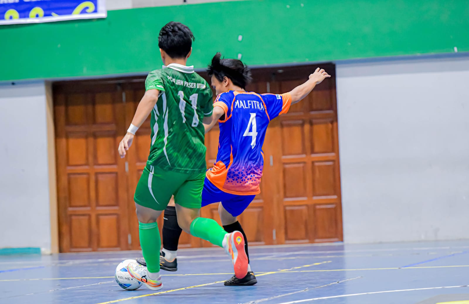 SENGIT: Laga futsal putra Bontang vs PPU menjadi penentuan siapa yang berhak melaju ke babak semifinal kualifikasi Porprov VIII Kaltim.