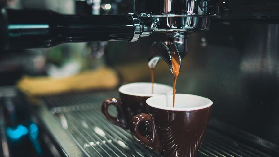 Ilustrasi penyajian kopi