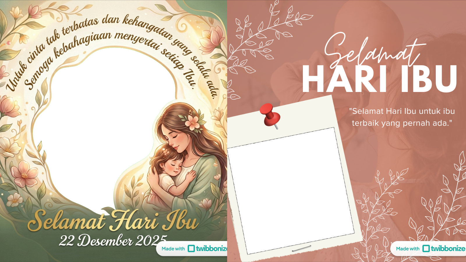 Twibbon Hari Ibu Nasional 2025.