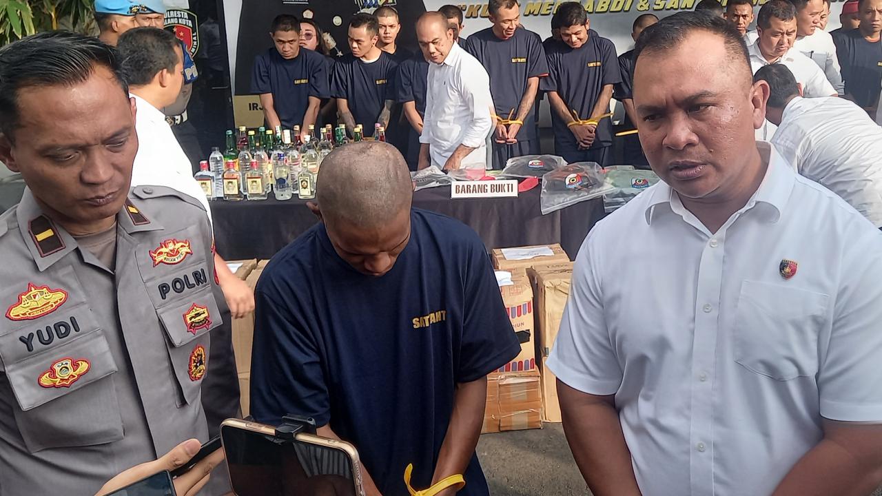 DITANGKAP: Musa setelah ditangkap oleh Polres Malang, Jatim.