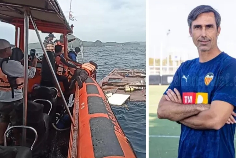 Tim SAR gabungan melakukan penyisiran di perairan Pulau Padar, Labuan Bajo, dalam pencarian pelatih Valencia B dan dua anaknya yang hilang tenggelam.  (Foto Ist)