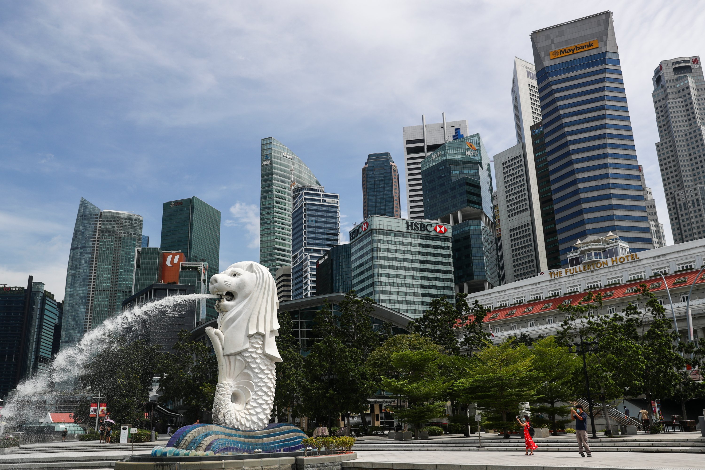 Ekonomi Singapura tumbuh pesat. (Foto: AFP/DailySabah)