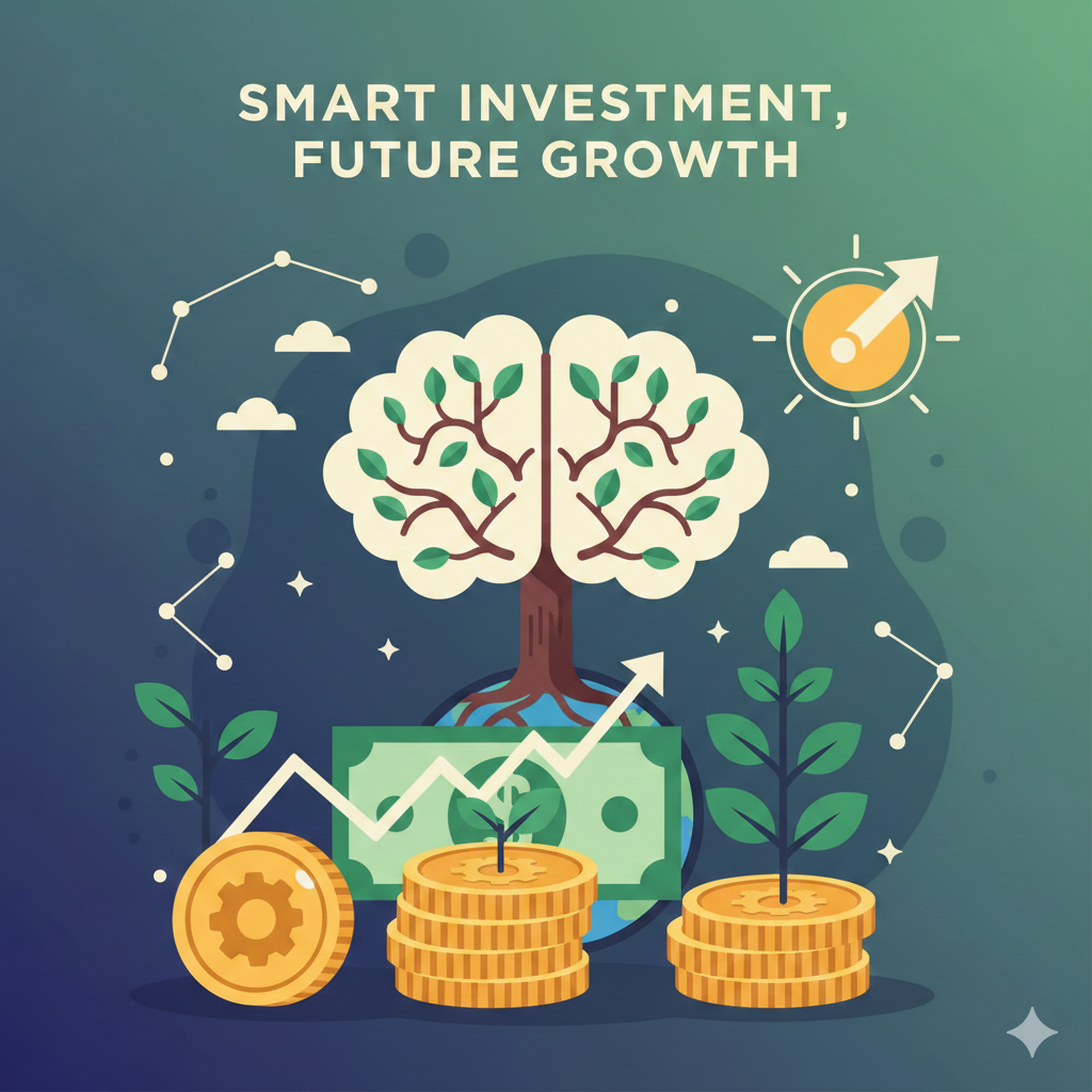 Ilustrasi uang untuk investasi.