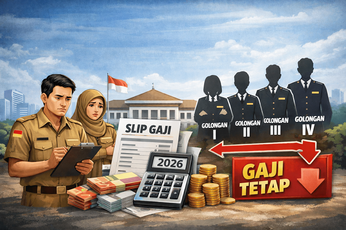 Ilustrasi Gaji ASN 2026 belum mengalami kenaikan. Gaji PNS masih mengacu pada Perpres Nomor 10 Tahun 2024.