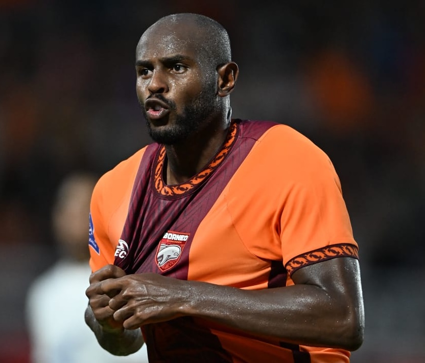 TAJAM: Joel Vinicius mencetak brace ke gawang PSM Makassar, Sabtu (3/1).