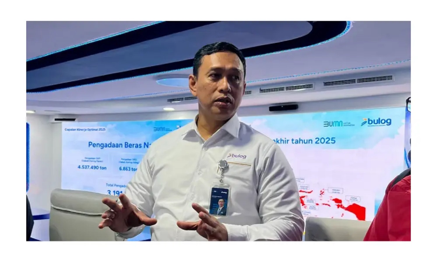 Direktur Utama Perum Bulog, Ahmad Rizal Ramdhani.