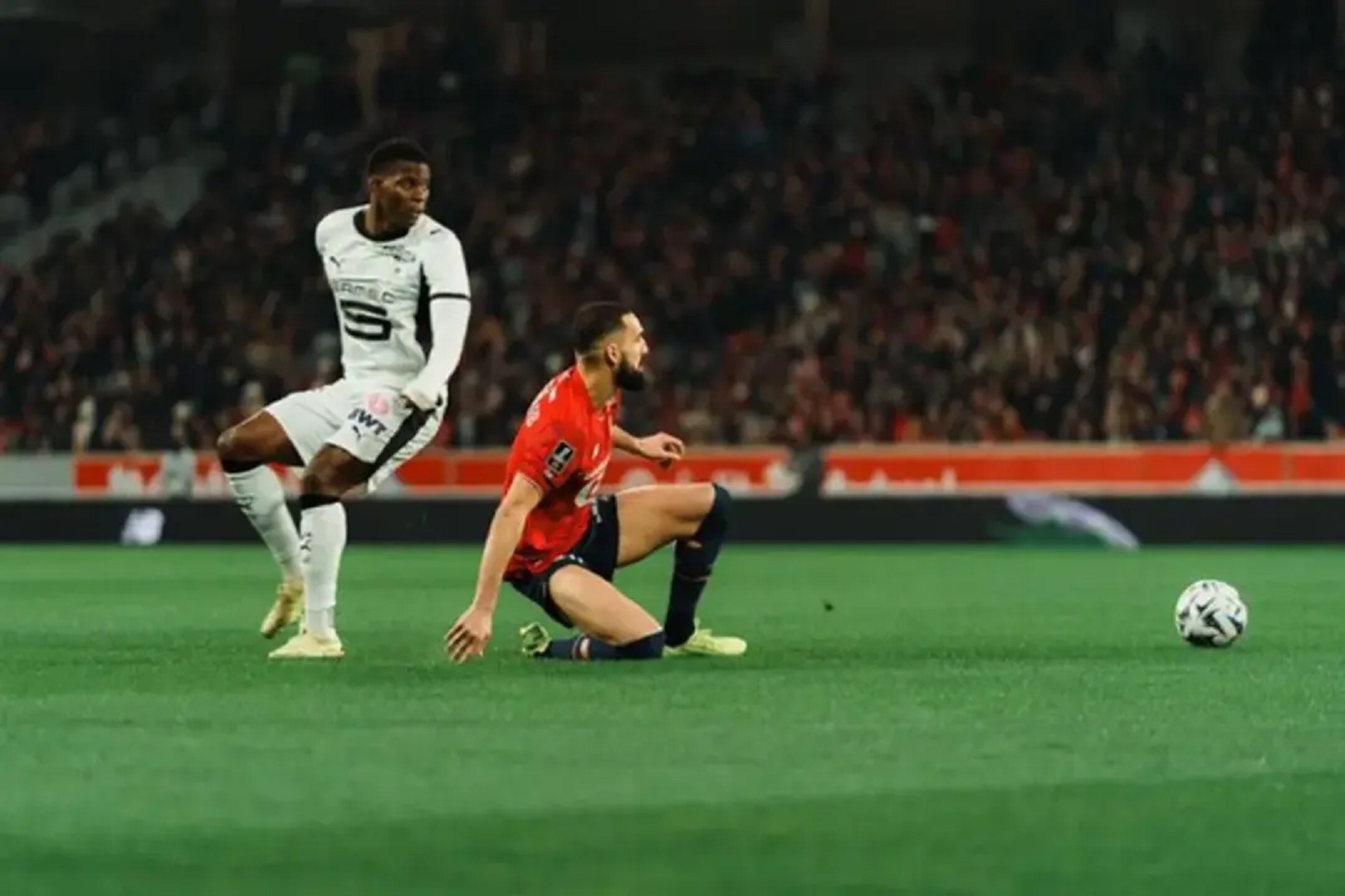 TAKLUK: Lille takluk 0-2 dari Rennes dalam laga lanjutan pekan ke-17 Liga Prancis 2025/2026.