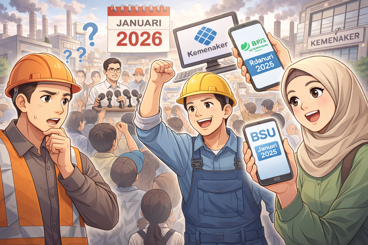 Ilustrasi. BSU 2026 belum diumumkan hingga kini