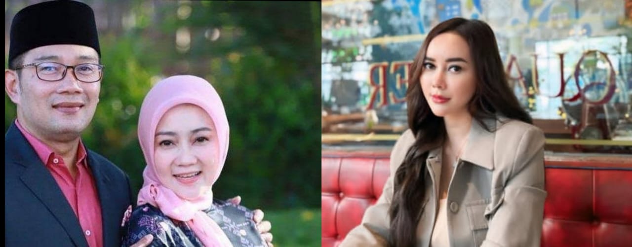Ridwan Kamil, Atalia Praratya, dan Aura Kasih.