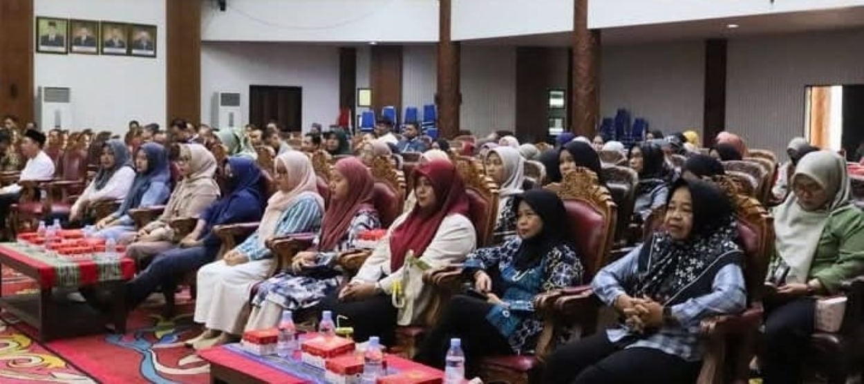 PERINGATAN: Peringatan Isra Mikraj 1447 H digelar di Auditorium Aji Tulur Jejangkat dan diikuti aparatur sipil negara yang beragama Islam, Jumat (9/1).