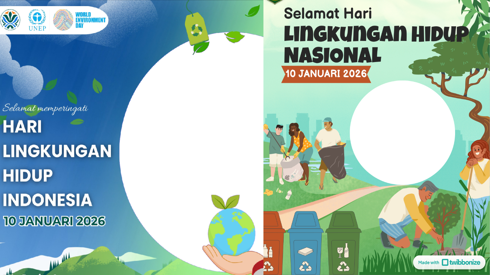 Twibbon Hari Lingkungan Hidup Indonesia 2026.