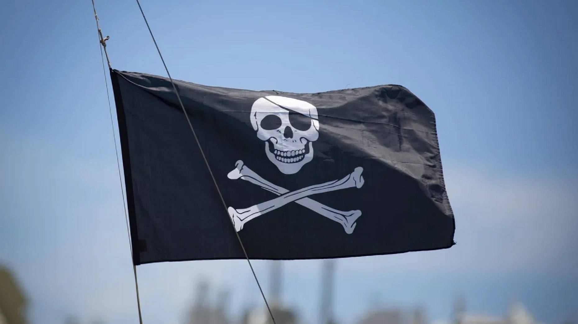 Ilustrasi bendera bajak laut.