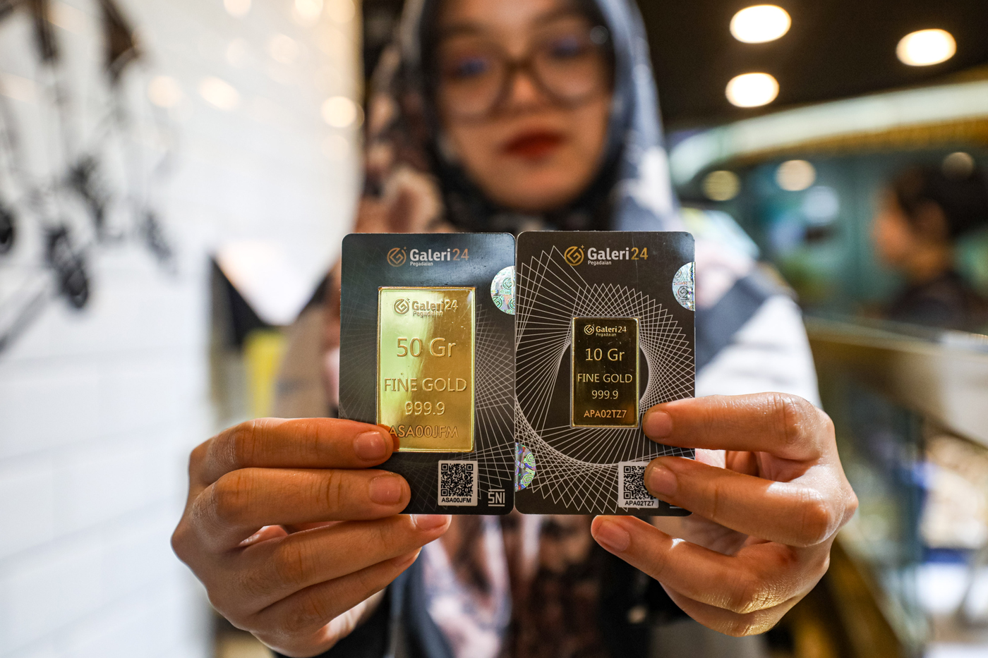 Harga emas di Pegadaian Selasa 13 Januari 2026 buyback terpantau menguat.
