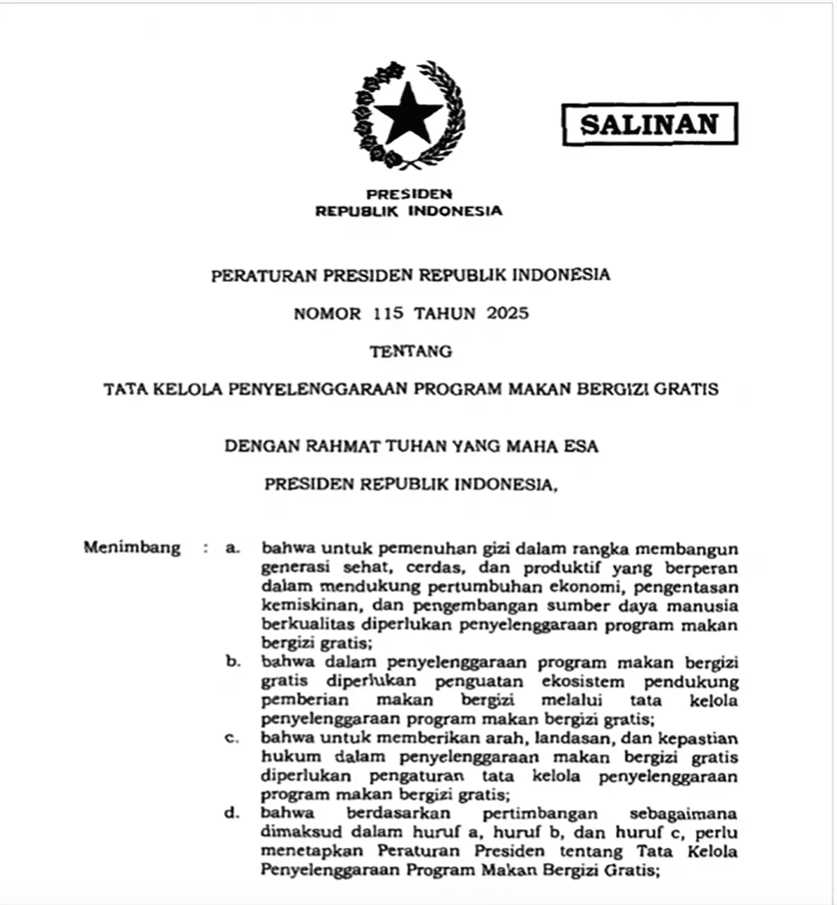Pegawai MBG berpeluang jadi PPPK.