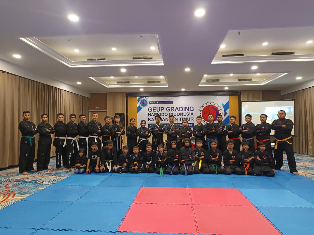 KOMITMEN: Hapkido Kaltim laksanakan Ujian Kenaikan Tingkat untuk 50 atlet pertama di Balikpapan.