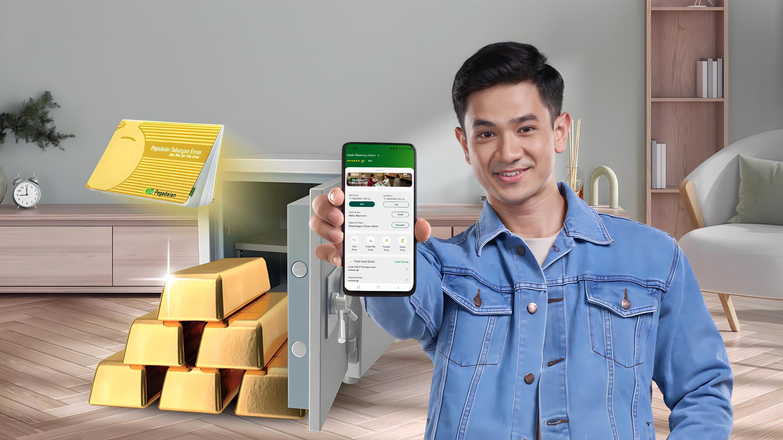 APLIKASI: Tring! diharapkan menjadi motor penggerak inklusi keuangan berbasis emas sekaligus memperkuat peran Pegadaian dalam ekosistem ekonomi digital nasional.