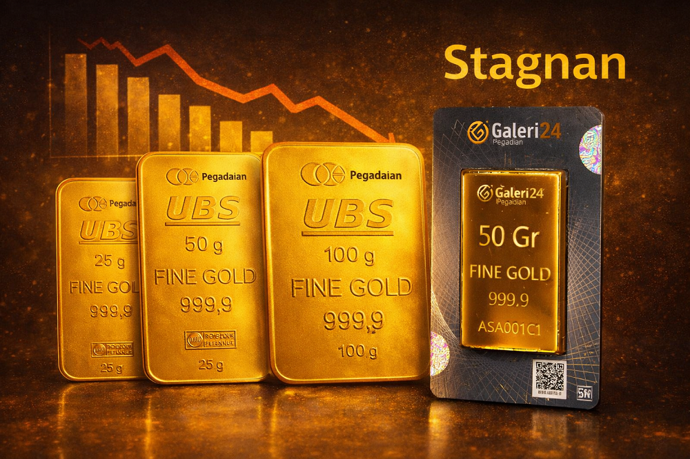 Emas UBS dan Galeri24 Kamis 16 Januari 2026 di Pegadaian: Ada Yang Stagnan dan Turun.