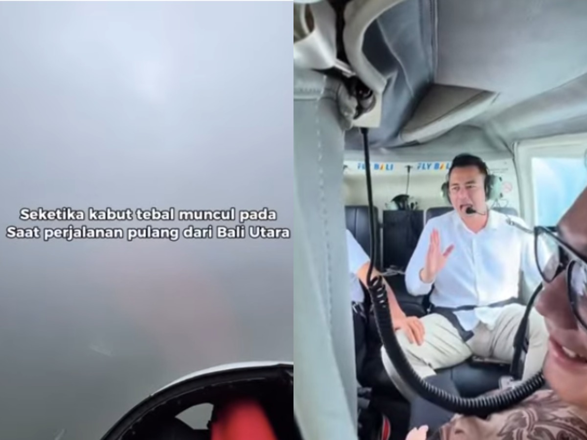Cuplikan video rekaman Raffi Ahmad saat di helikopter dalam perjalanan dari Bali Utara ke Denpasar.