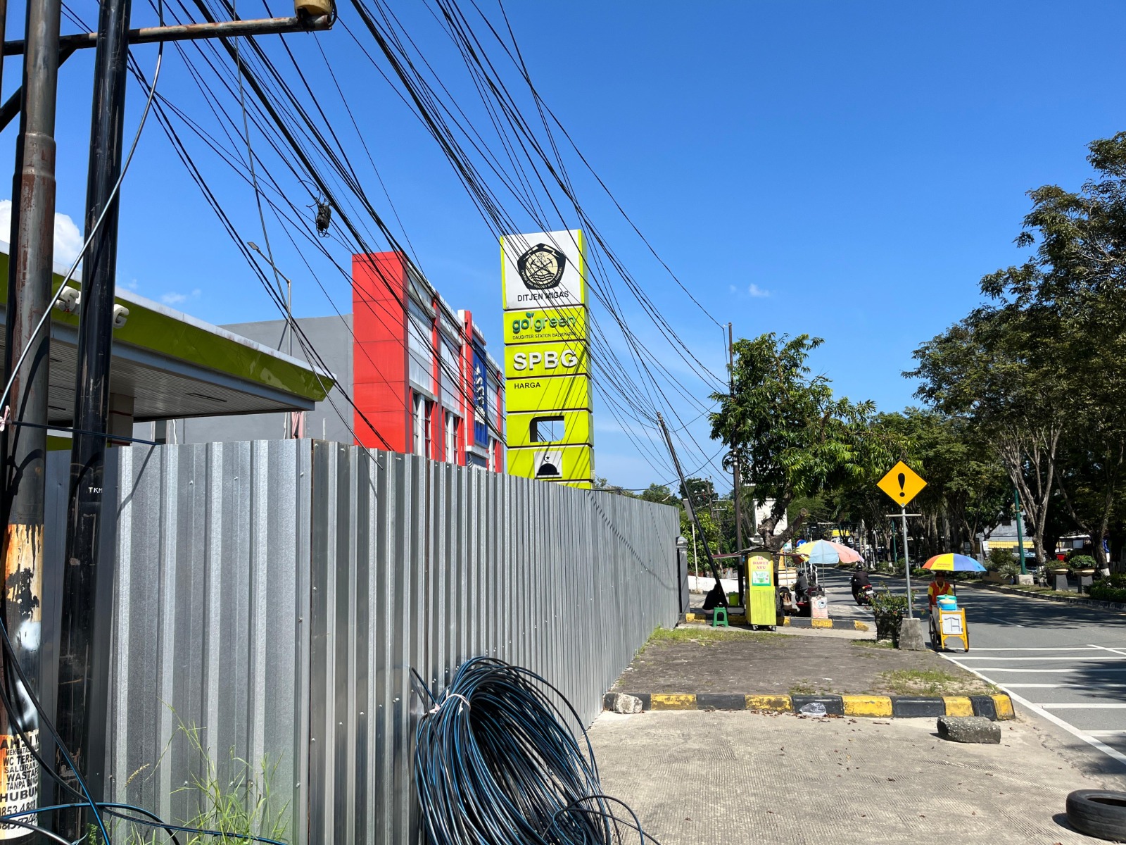SPBG di Jalan Marsma Iswahyudi, Balikpapan tak pernah difungsikan sejak selesai dibangun.