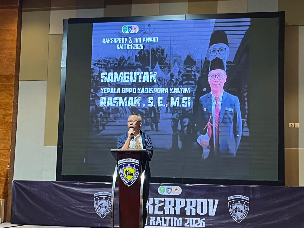 ARAHAN: Kepala Bidang Peningkatan Prestasi Olahraga Dinas Pemuda dan Olahraga (Dispora) Kaltim, Rasman Rading.