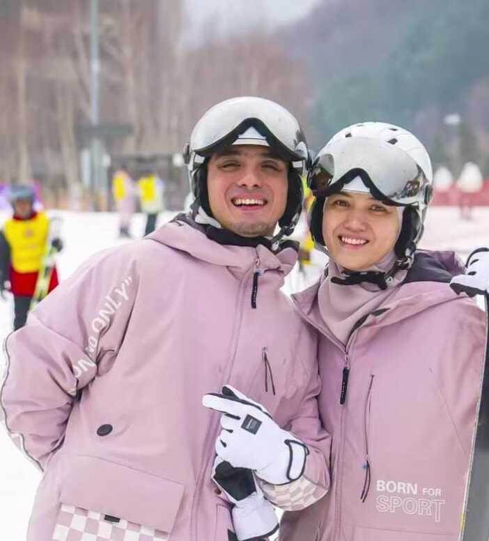 Ricky Harun dan sang istri, Herfiza Novianti.