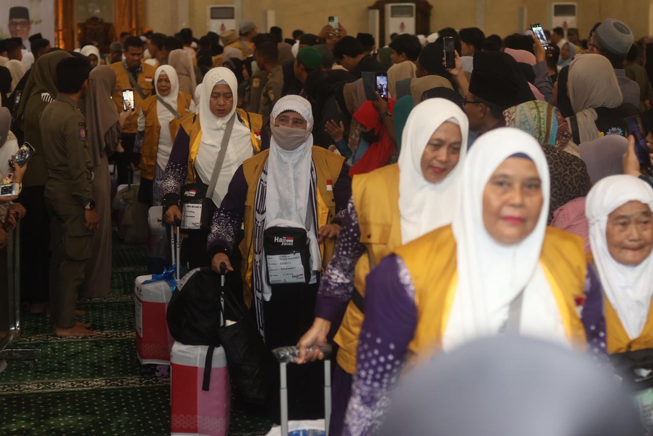 TAMU BAITULLAH: Jamaah haji Balikpapan yang berangkat pada 2025 lalu.