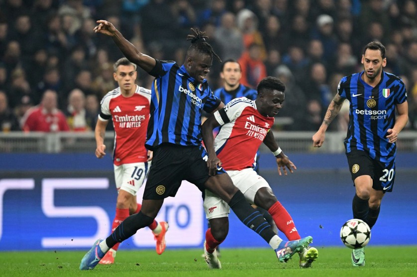 Bukayo Saka berpeluang bermain saat Arsenal vs Inter di Liga Champions. (Foto: Arsenal.com)