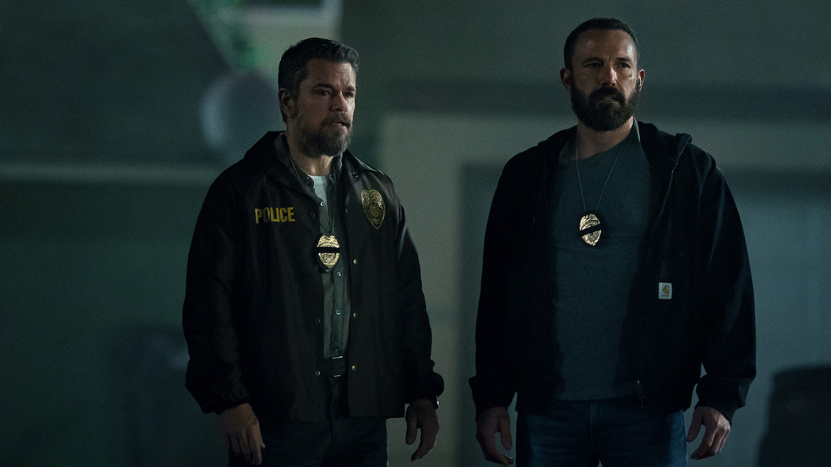 Matt Damon dan Ben Affleck dalam film The Rip. (Foto: Netflix)
