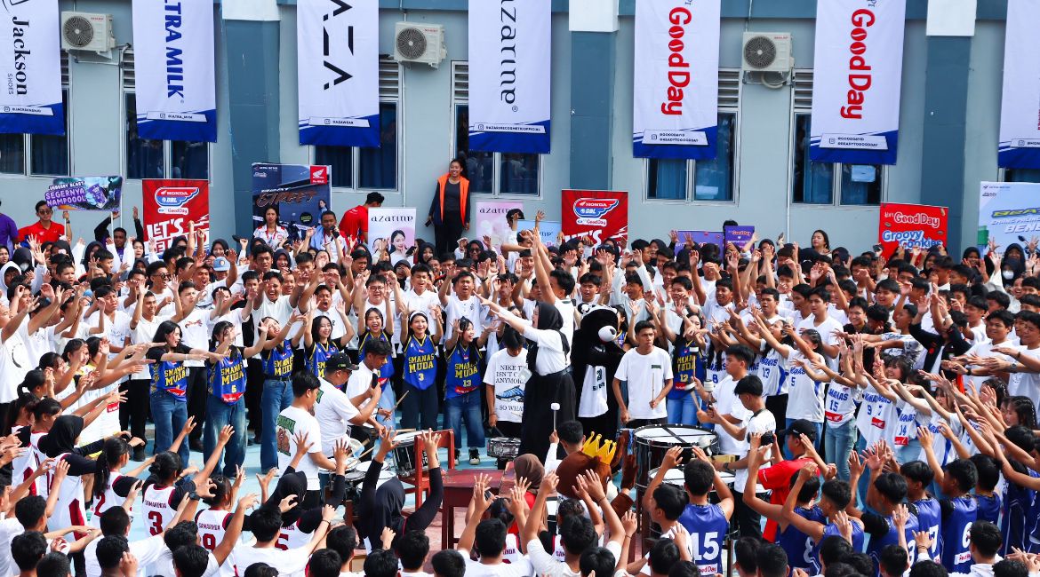 Kemeriahan Roadshow Honda DBL di SMAN 16 Samarinda, Rabu (21/1/2026).