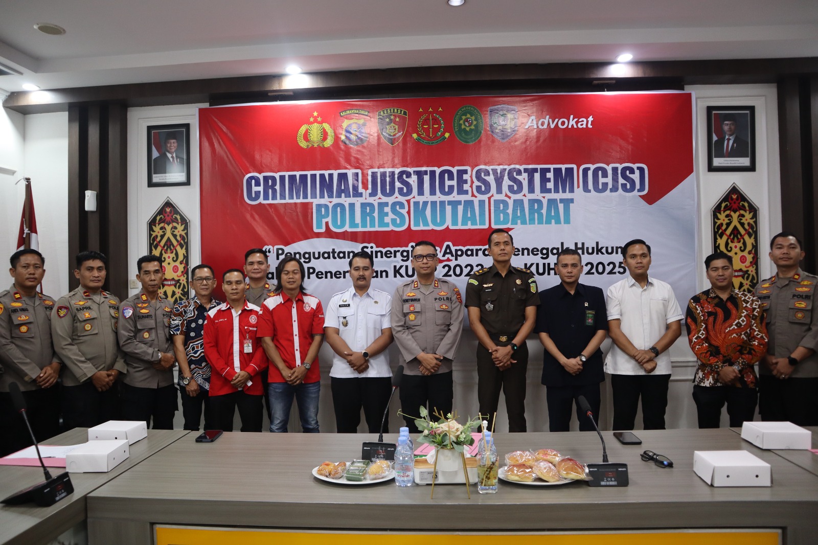 Suasana Forum Diskusi Crime Justice System di Polres Kutai Barat.