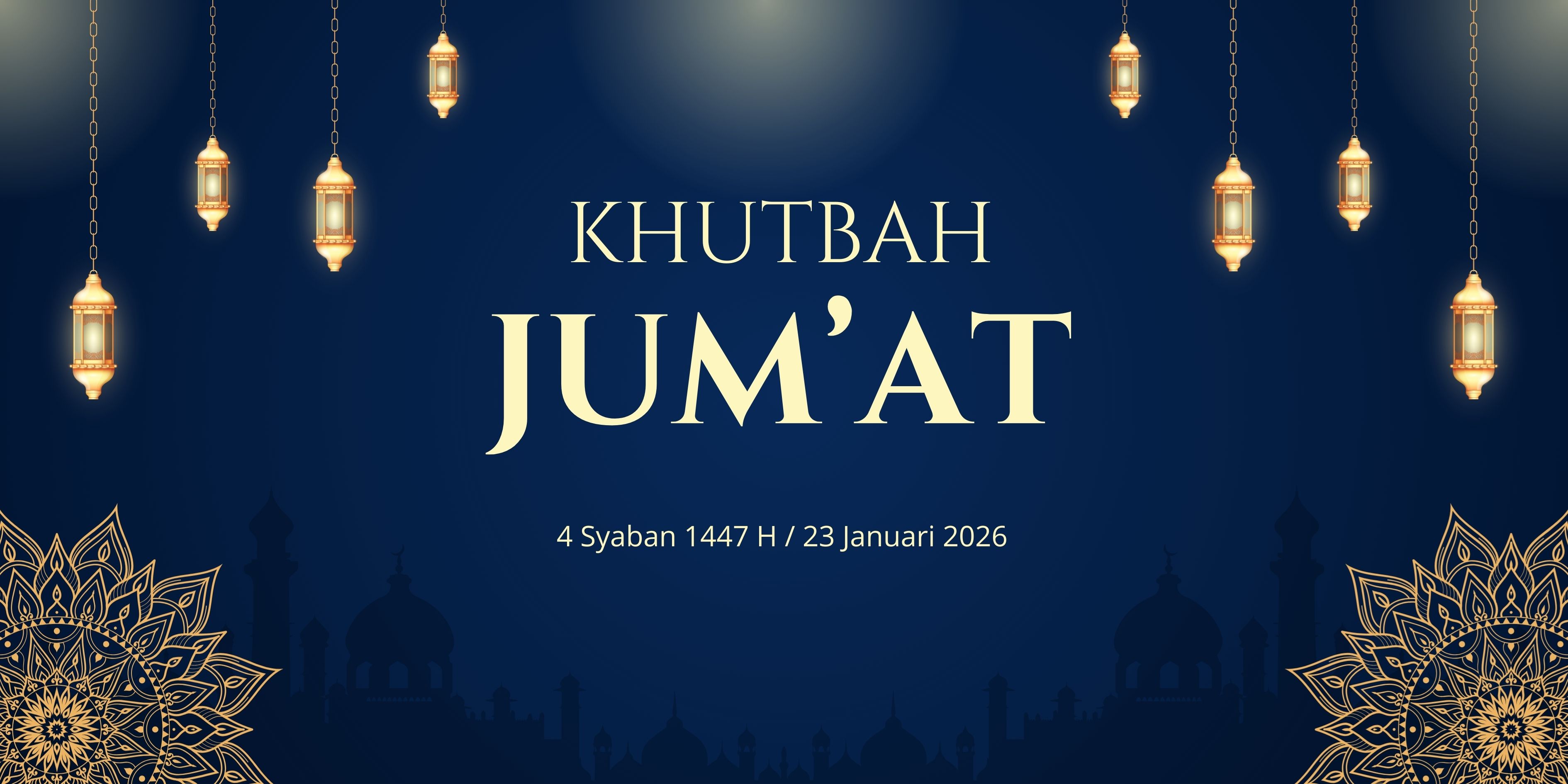 Khutbah Jumat Bahasa Sunda tentang bulan Syaban, 23 Januari 2026.