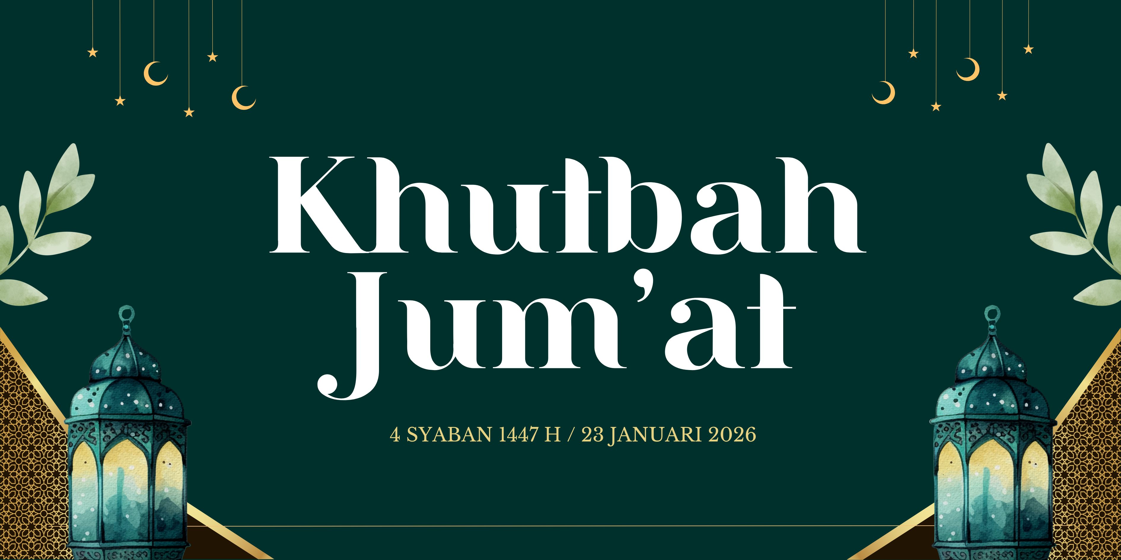 Naskah Khutbah Jumat 23 Januari 2026.