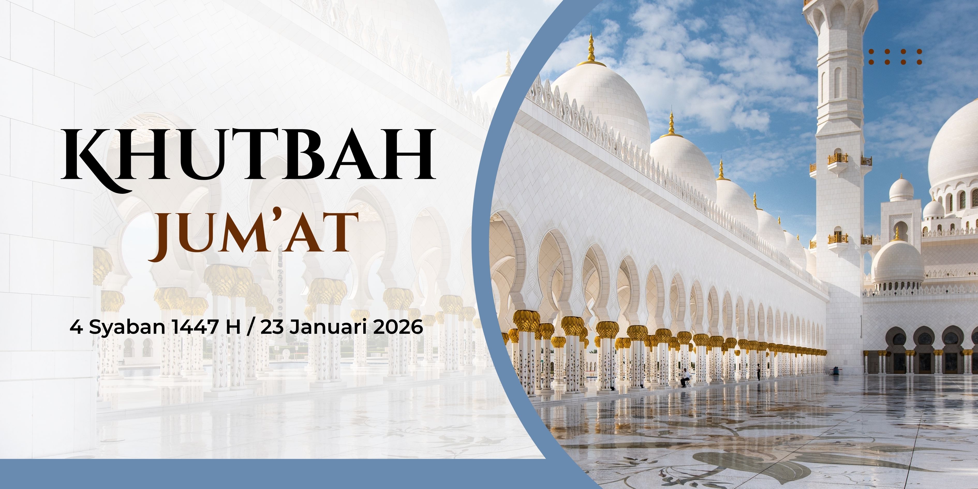 Teks Khutbah Jumat bulan Syaban, 23 Januari 2026.