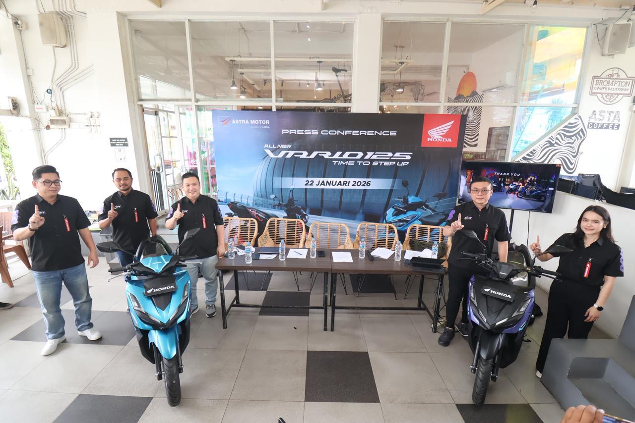 PENYEGARAN: All New Honda Vario 125 resmi dikenalkan Astra Motor Kaltim 1 ke publik Kaltim di Balikpapan.