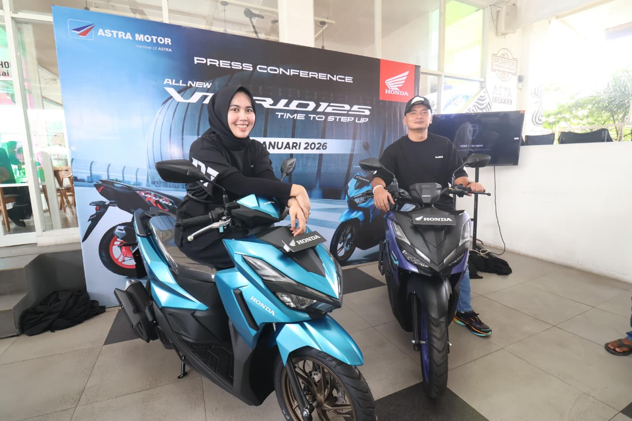 KEREN: Astra Motor Kaltim 1 meluncurkan All New Honda Vario 125 di hadapan jurnalis di Balikpapan.