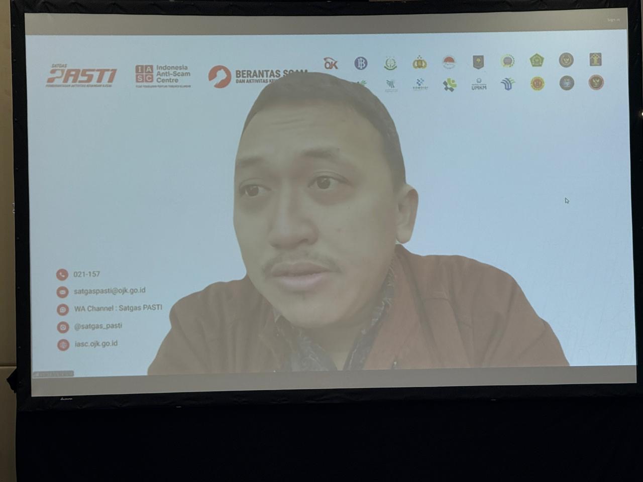 Perwakilan Sekretariat Satgas PASTI, Aditya Mahendra.