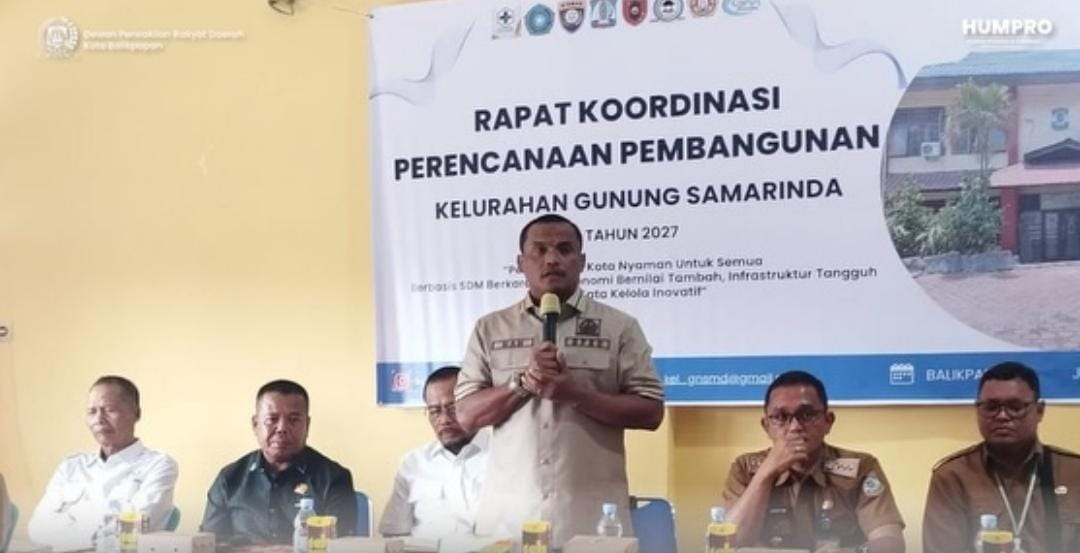 Wakil Ketua Komisi III Halili Adinegara  melakukan rakorbang di Kelurahan Gunung Samarinda, Balikpapan Utara.