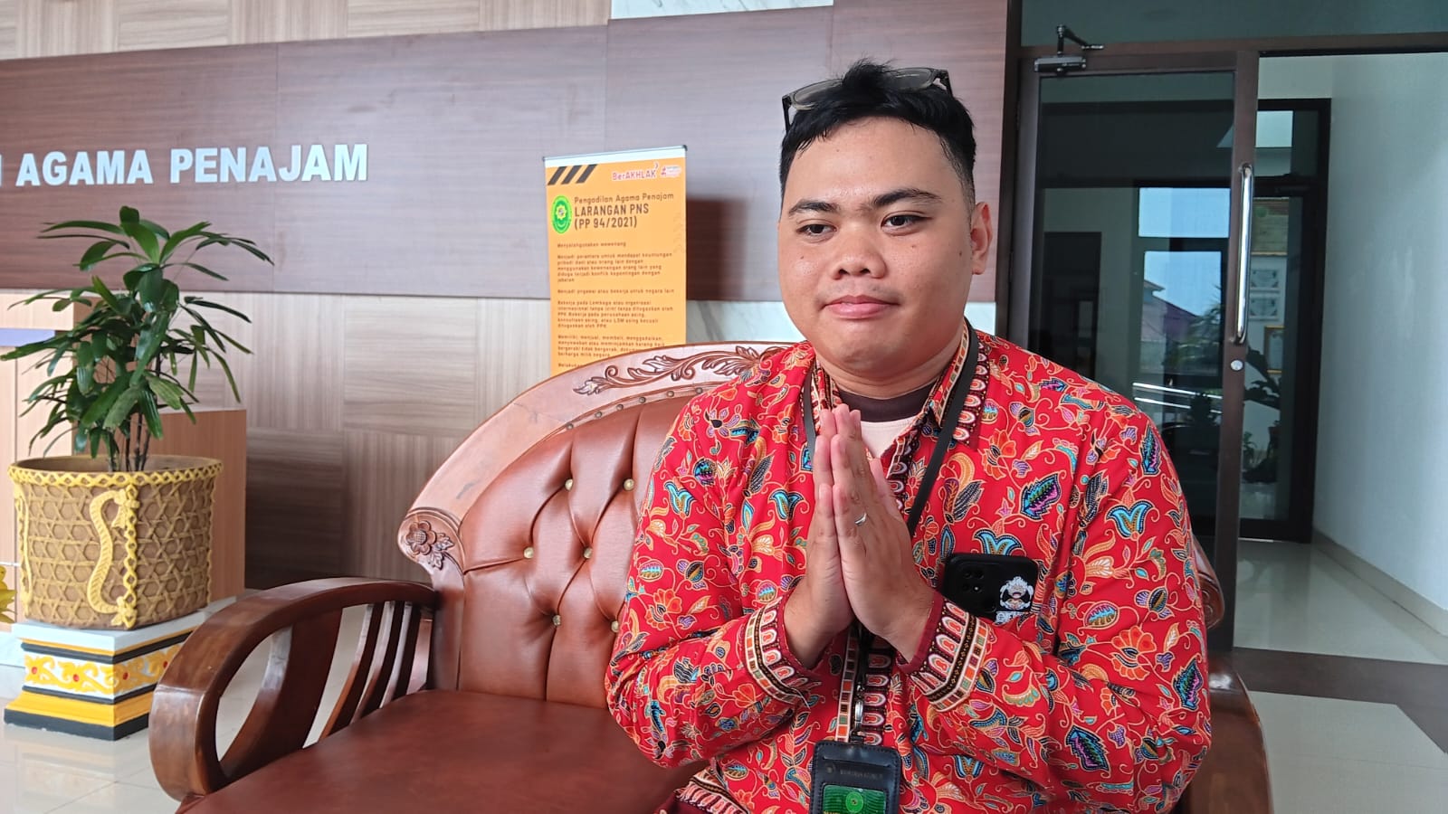 Pejabat Pengelolaan Informasi dan Dokumentasi (PPID) Pengadilan Agama PPU, Muhammad Miftahudin.