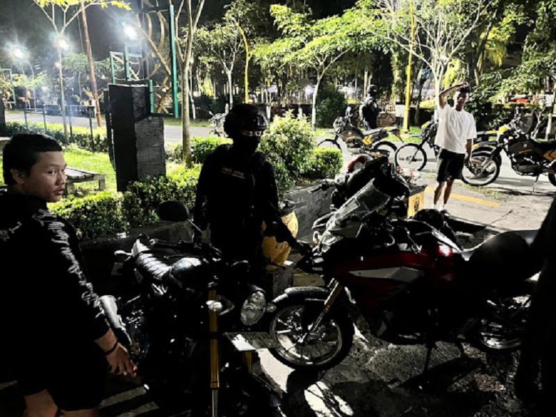 PATROLI: Personel Samapta Polresta Balikpapan melakukan pencegahan kenakalan remaja dan gangguan kamtibmas.
