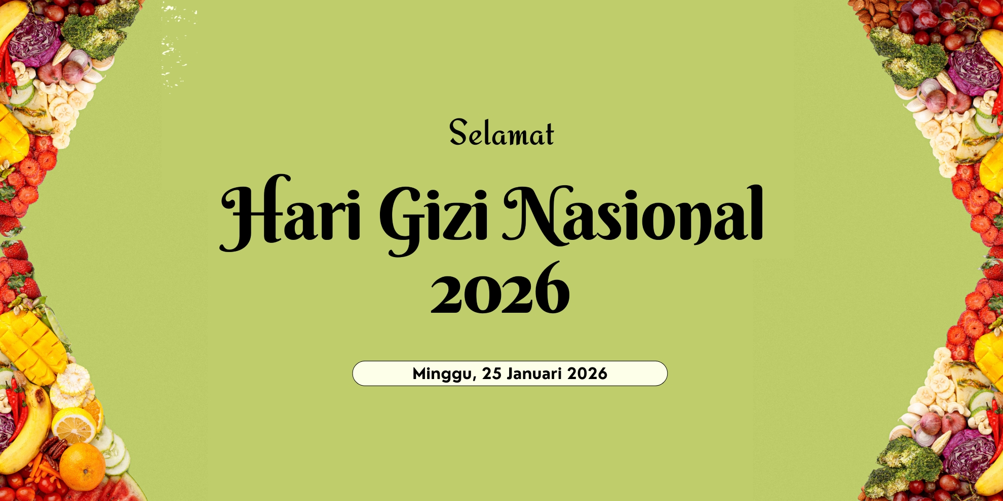 Ucapan Hari Gizi Nasional 2026.