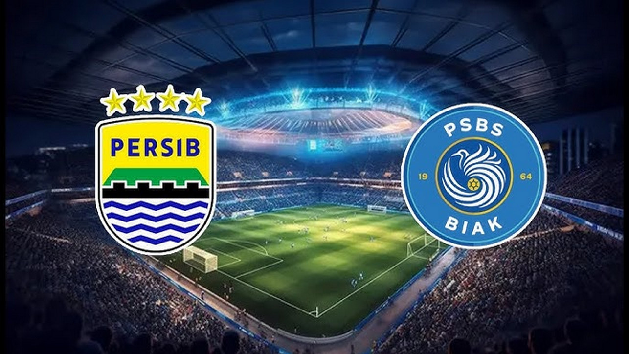 Hasil Persib vs PSBS Biak babak pertama hari ini, 25 Januari 2026.
