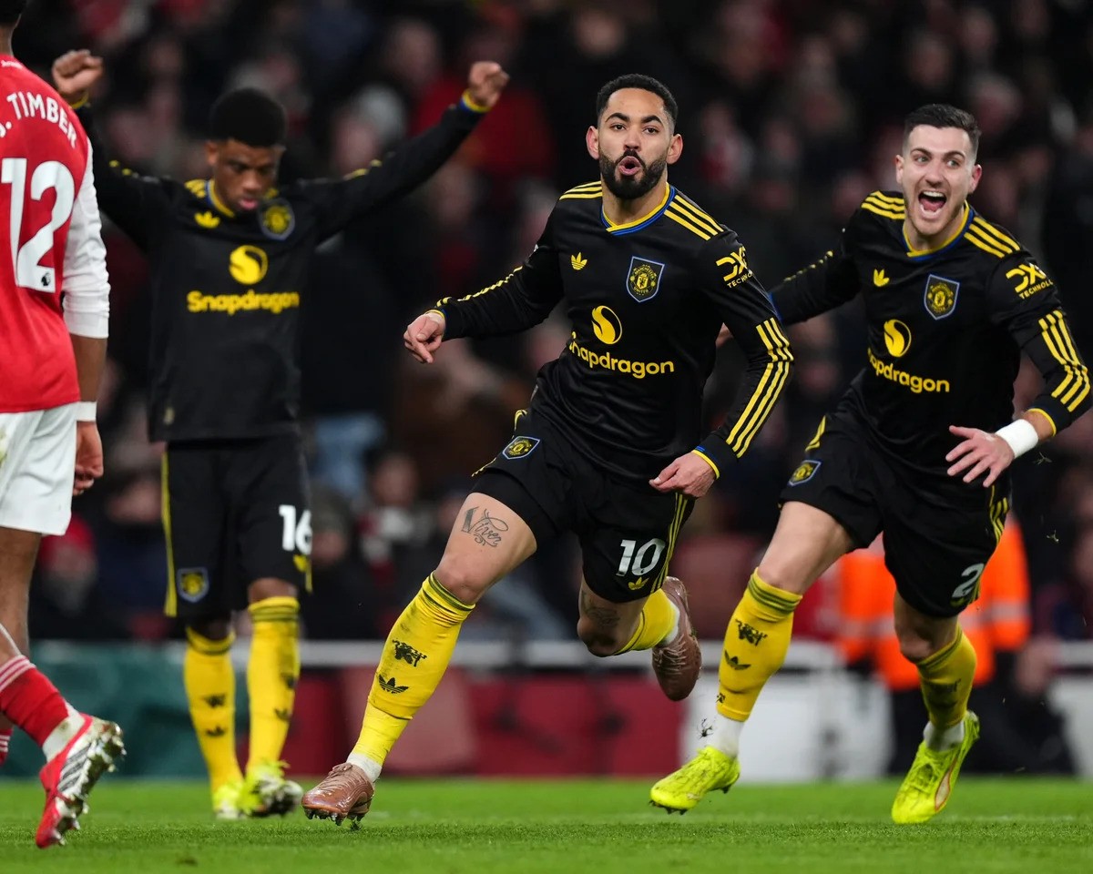 Man United menang 2-3 atas Arsenal. (Foto; The Guardian)