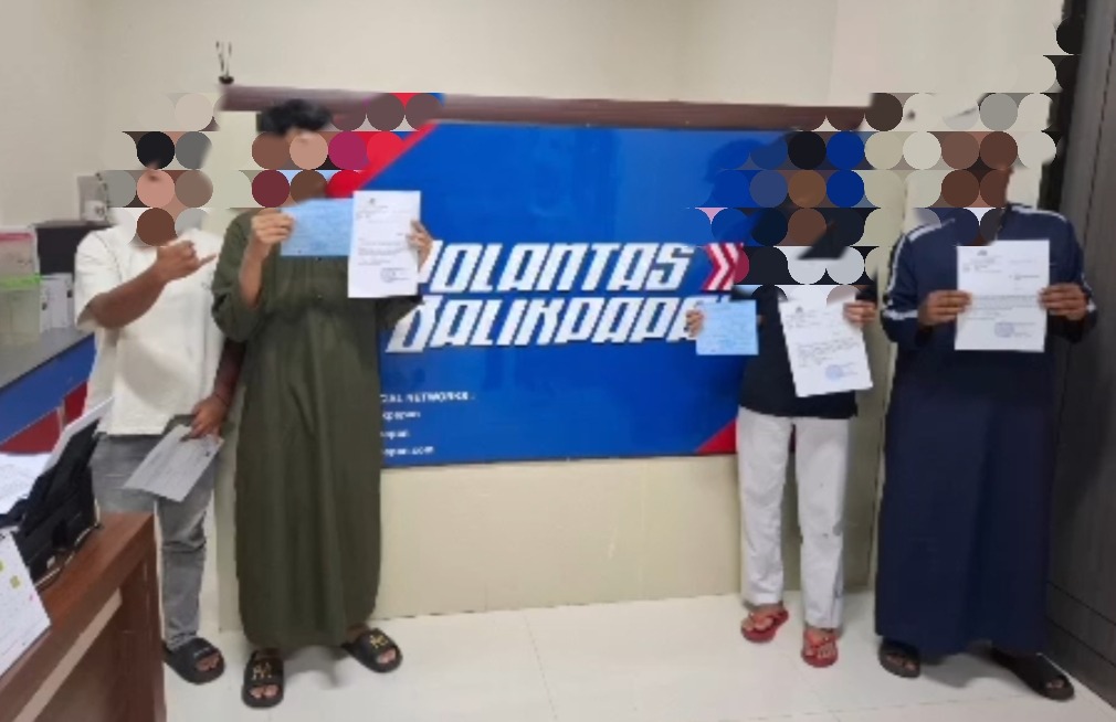 JERA: Remaja yang gelar balapan liar diamankan dan dipanggil orangtuanya. Mereka mengaku jera dan menyesal.