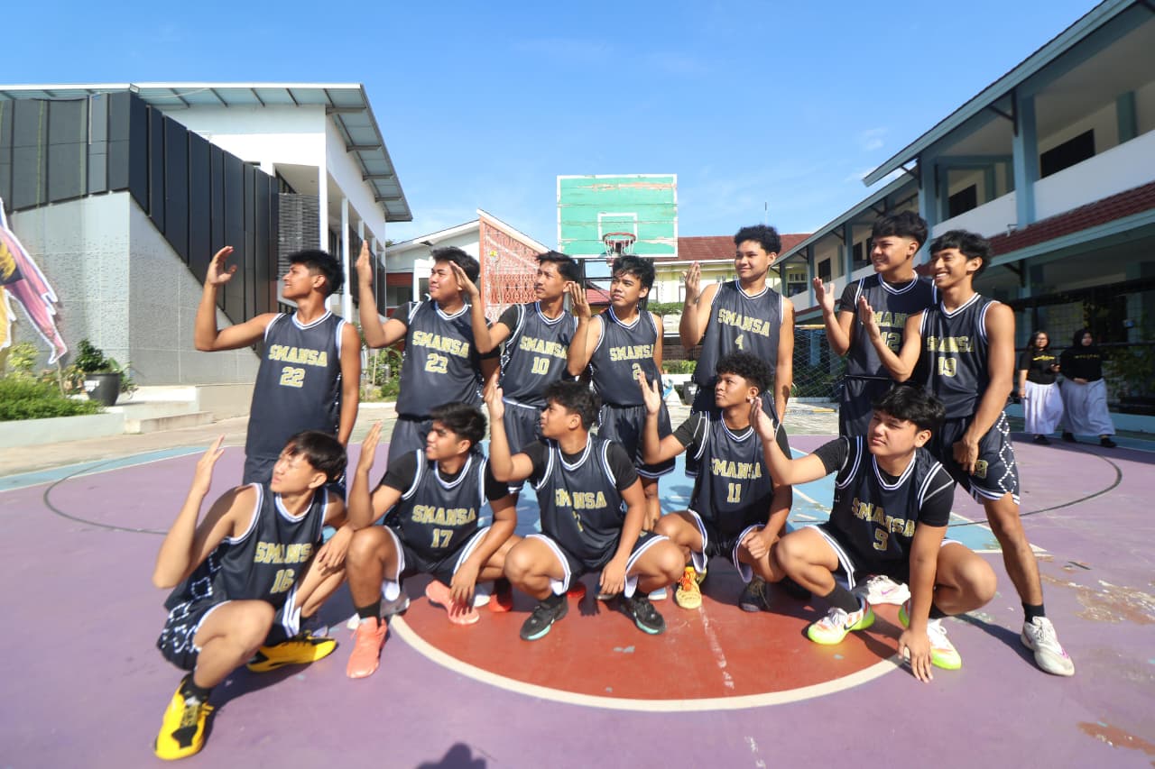 HARUS KOMPAK: Tim putra Smansa Balikpapan tekankan pentingnya chemistry dalam tim.