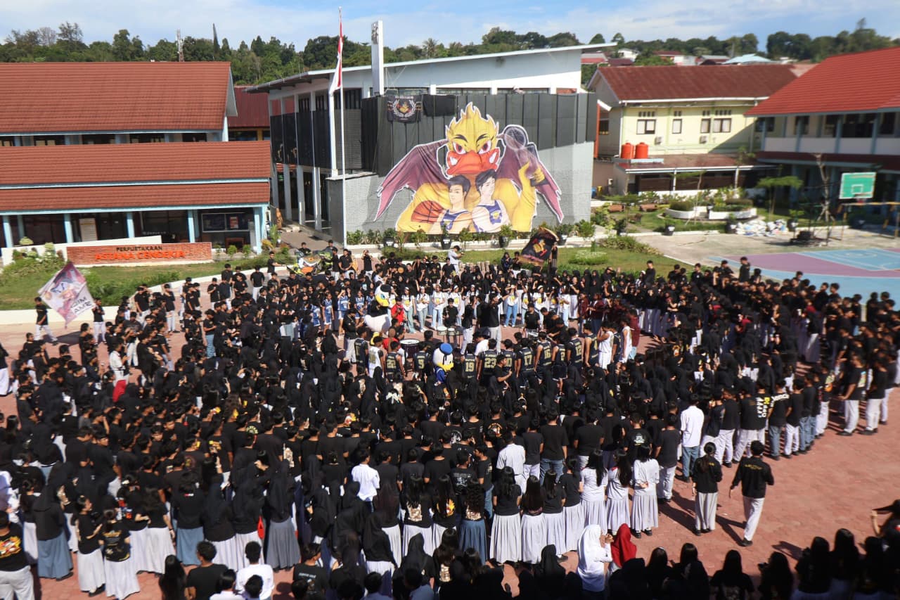 Militan Smansa Balikpapan bakal gemparkan venue DBL. (FOTO ANGGI PRADITHA/KP)