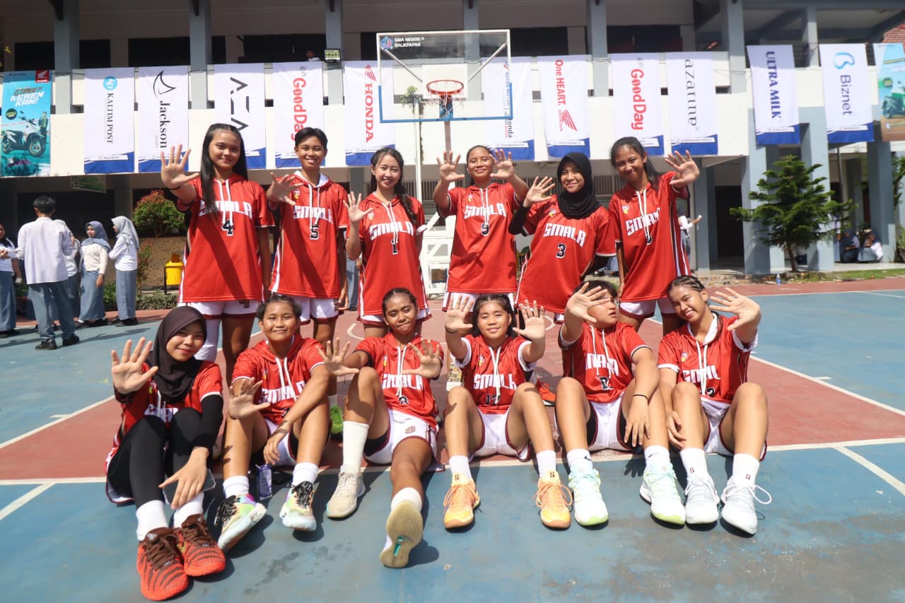 Tim basket putri Smala Balikpapan. (FOTO ANGGI PRADITHA/KP)