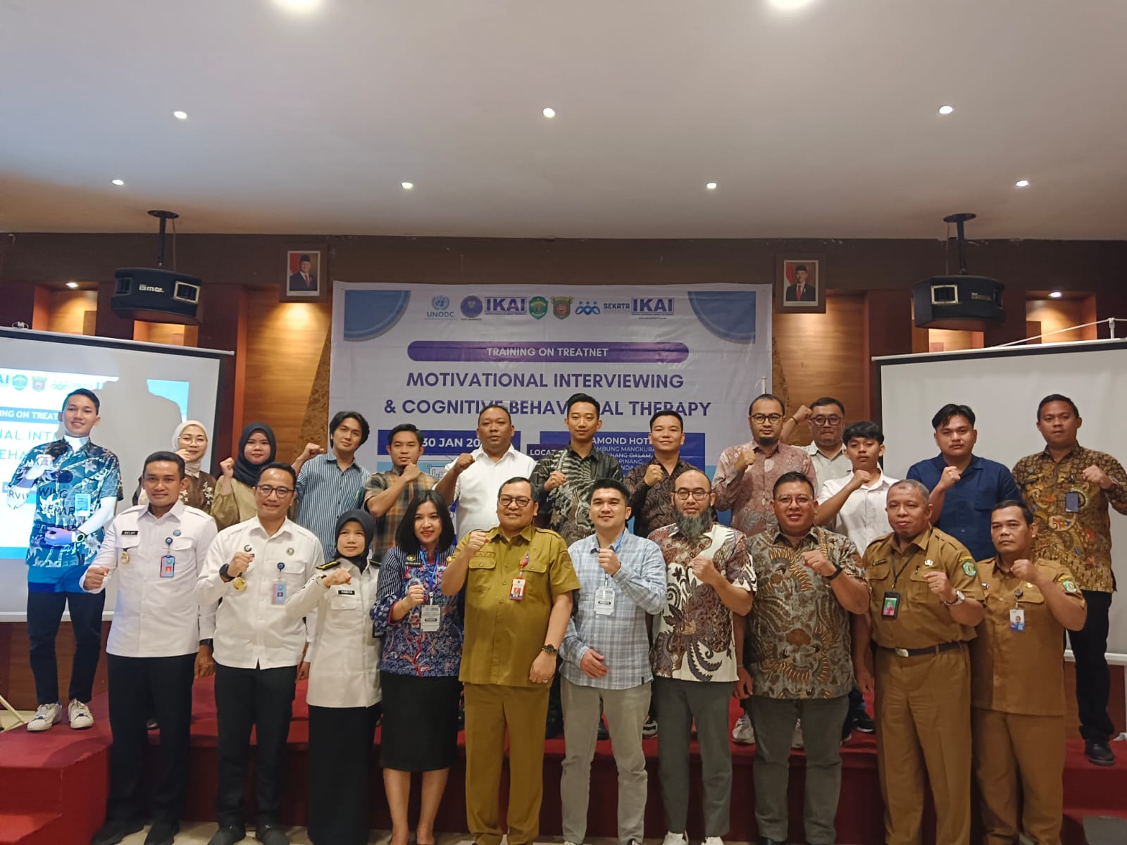 SINERGITAS: Pengurus IKAI Kaltim dan perwakilan UNODC hingga Pemprov Kaltim bersinergi untuk meningkatkan sumber daya manusia praktisi konselor di wilayah Kaltim.